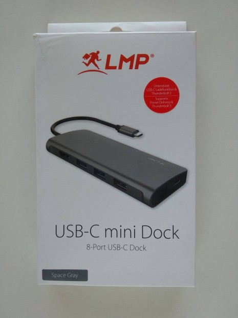 LMP USB-C mini Dock dokkol ezst szrke
