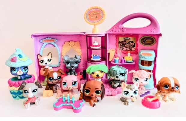 LPS Little Littlest Pet Shop kávézó: ház és kutya figura csomag