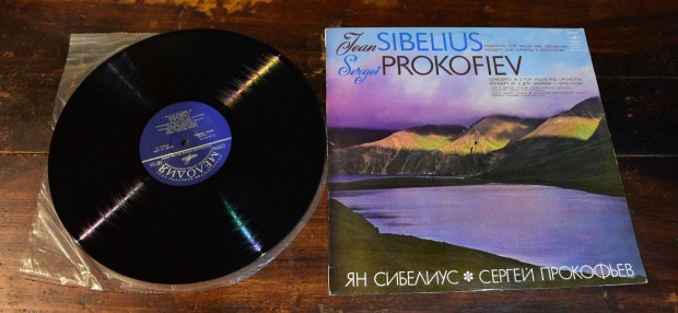 LP J. Sibelius, S. Prokofiev, Concerto For Violin And Orchestra