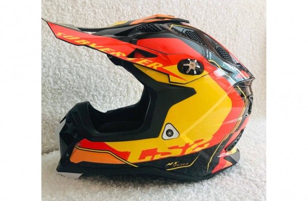 LS2 MX700 Subverter Arched "S" 55-56 fényes motoros krossz sisak