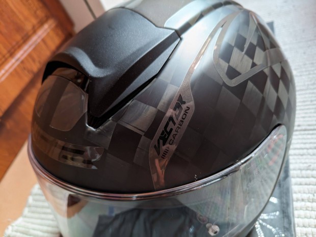 LS2 Vector CT2 MATT Carbon új bukósisak napszemüveg pinlock plexivel