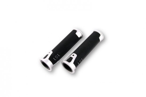 LSL ERGONIA kormány markolat gumi, 7/8 hüvelyk (22,2 mm), 125 mm, ezüs