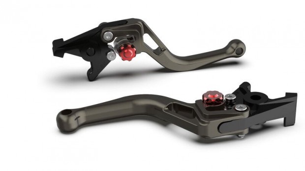 LSL fékkar BOW Brembo 15/17/19 RCS, R37R, rövid, antracit/piros