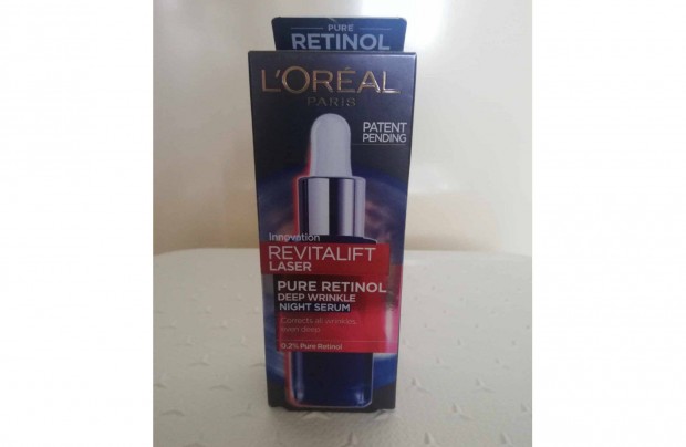 L'Oral Revitalift Laser arcszrum retinollal, 30 ml, j!