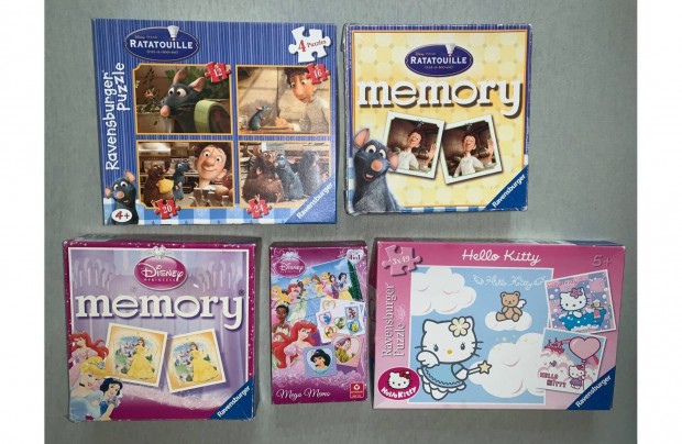 L'ecs Ratatouille Disney Hercegn Hello Kitty puzzle kiraks memo