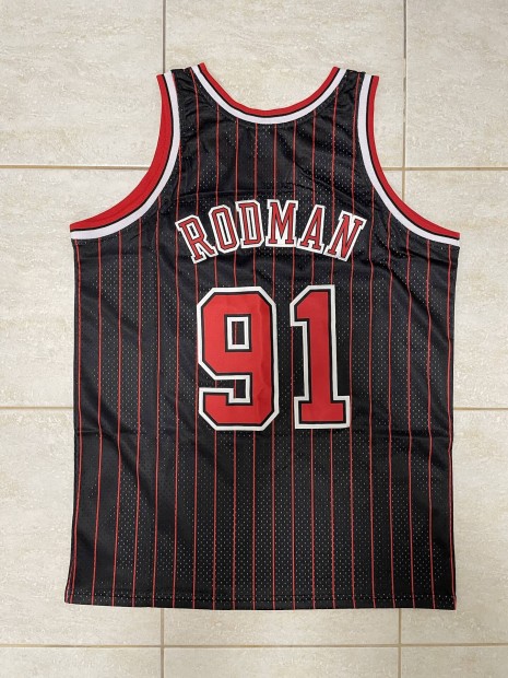 L-es méret Chicago Bulls Dennis Rodman NBA kosárlabda mez