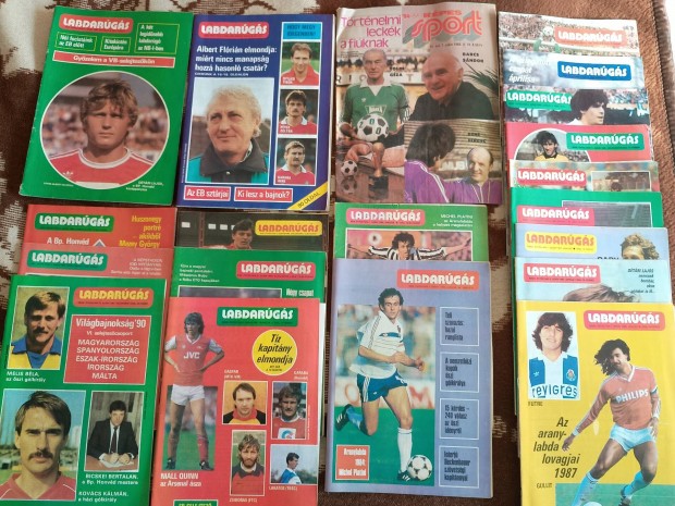 Labdarúgás magazinok 1980-as évek 19 db magazin.