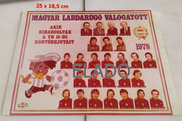 Labdarg VB 1978 eredeti tablkp dediklt. Futball foci labda Trcs