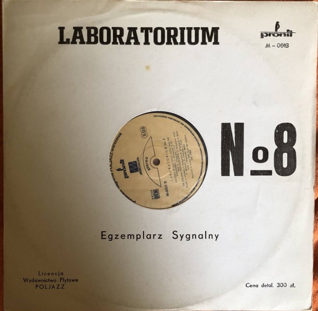 Laboratorium - No 8 Promo Bakelit/Vinyl Lemez