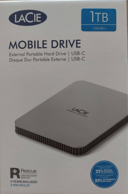 Lacie 1 TB kls hdd j