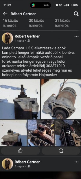 Lada Samara alkatrszek eladk 