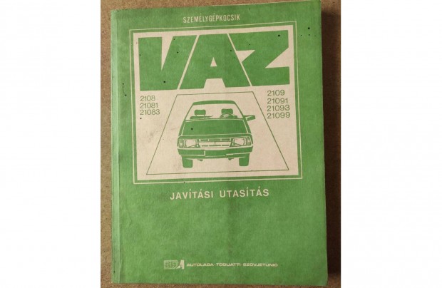 Lada Szamara 2108, 2109 Műhely javítási könyv