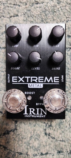Ladó Irin Extreme Metal Brutál torzító pedál boost funkcióval