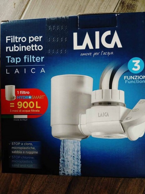 Laica Genova Hydrosmart csapra szerelhető vízszűrő új szűrőbetéttel