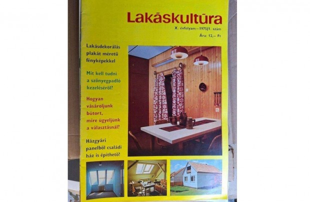 Lakáskultúra a 70-es évekből. 6 magazin 1973-1978 retro