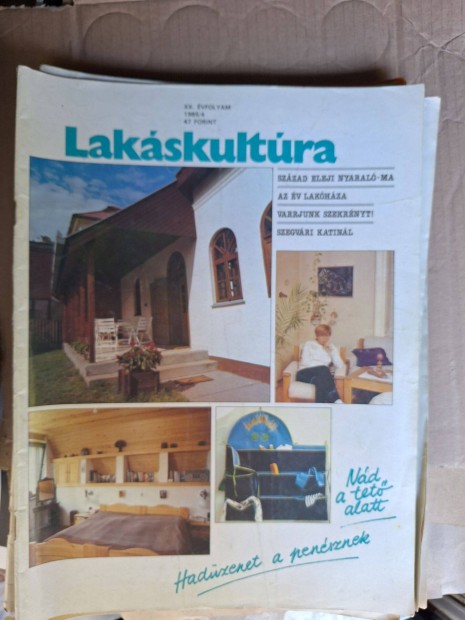 Lakskultra magazin 1985/4. Retro.Szlinapra, gyjtemnybe, stb