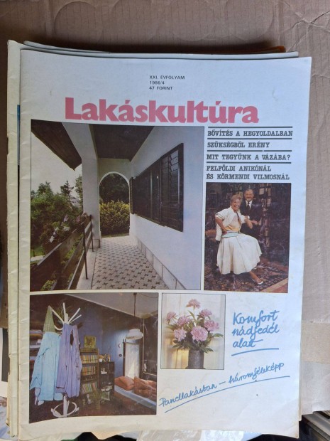 Lakskultra magazin 1986/4. Retro.Szlinapra, gyjtemnybe, stb