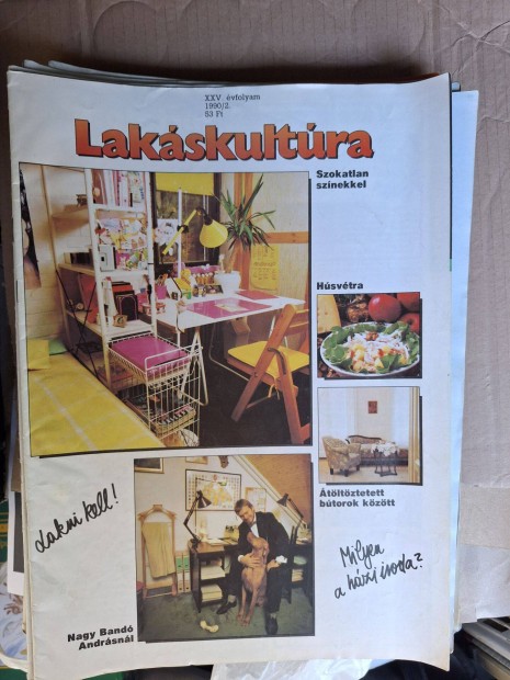 Lakskultra magazin 1990/2. Retro.Szlinapra, gyjtemnybe, stb