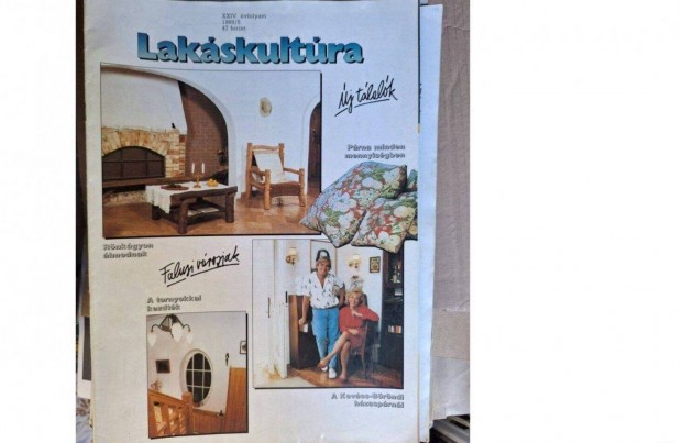 Lakáskultúra magazin a 80-as évekből. 7 db retro