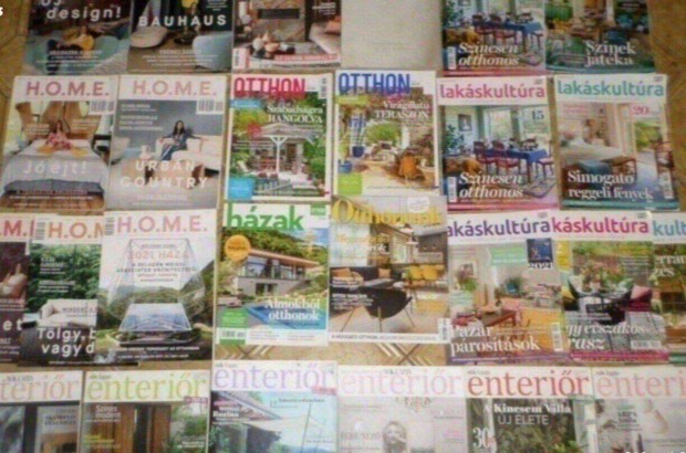 Lakáskultúra újság otthon magazin gyűjtemény 60 db