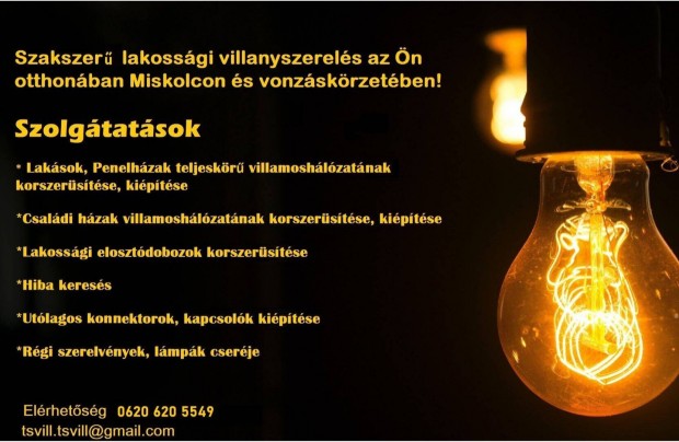 Lakások, házak villanyszerelése