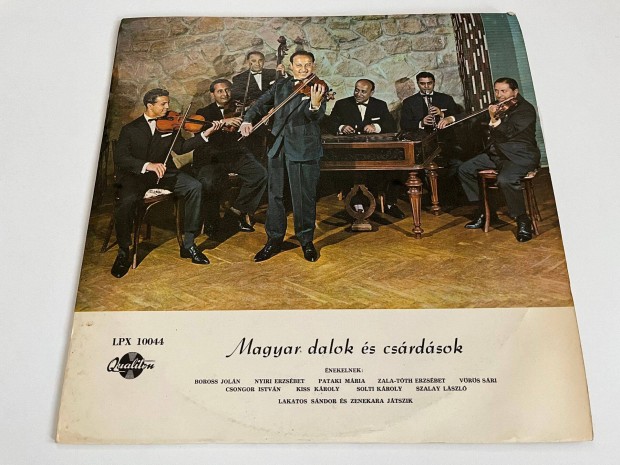 Lakatos Sndor s zenekara: Magyar dalok s csrdsok bakelit, vinyl