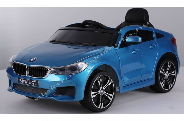 Lakk kék BMW GT 12V 1 személyes eredeti elektromos kisautó - Akciós!