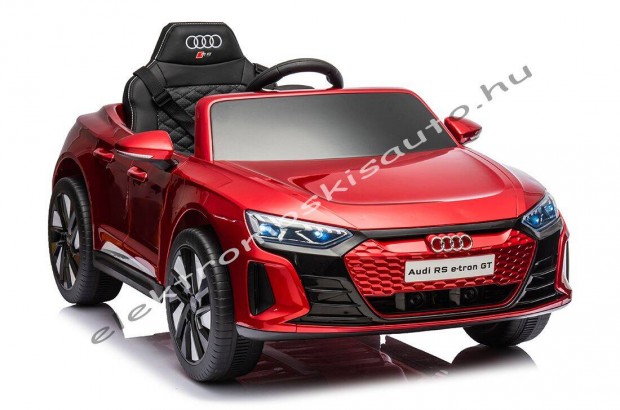 Lakk piros egyszemélyes Audi RS E-tron GT 12V elektromos kisautó