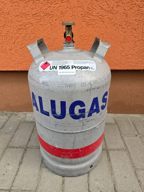 Lakókocsi lakóautó gázpalack alumínium palack 11kg frissen töltve