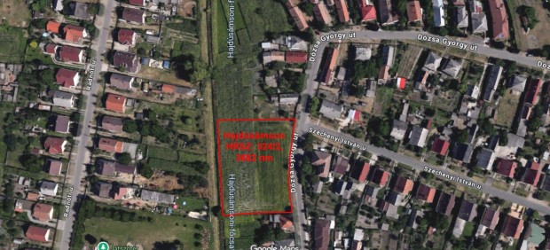 Lak��vezeti telek Hajd�s�mson, D�zsa Gy�rgy �t, 3682 nm