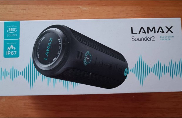 Lamax Sounder2 hordozhat hangszr, Bluetooth, Fekete j