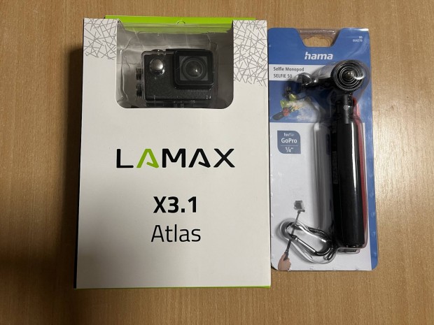 Lamax X3.1Atlas kamera, Hama selfie Monopod-dal