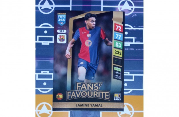 Lamine Yamal (Barcelona) Panini Fifa 365 2025 Fans krtya