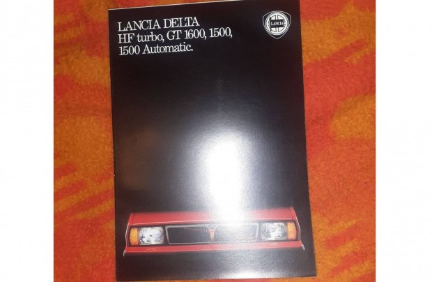 Lancia Delta HF Turbo GT 1600 1500 Nmet prospektus