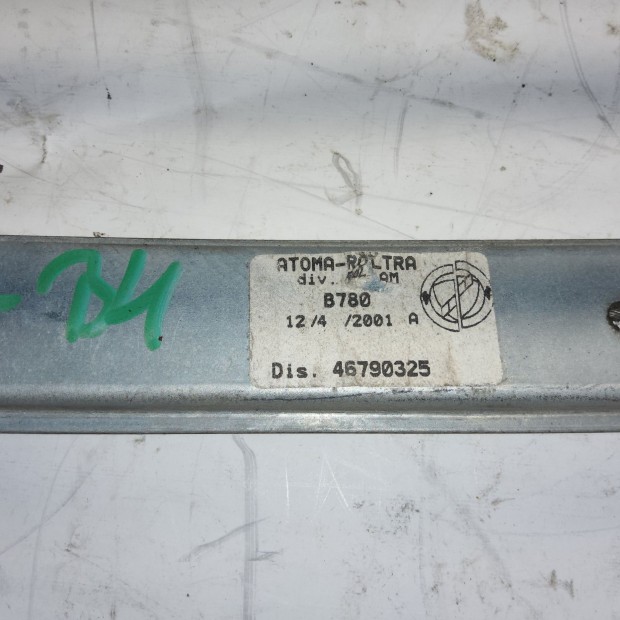 Lancia Lybra 46790325 szm, bal hts manulis ablakemel