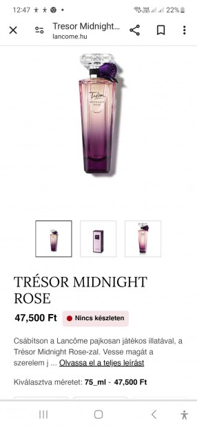 Lancome Tresor Niut eredeti Ingyen Posta