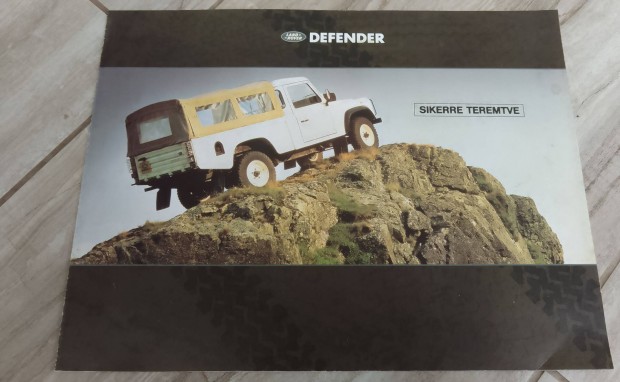 Land Rover Defender, magyar nyelv prospektus, katalgus.