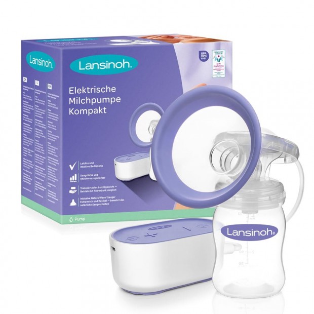 Lansinoh 2 fzis kompakt elektromos mellszv, OUTLET termk