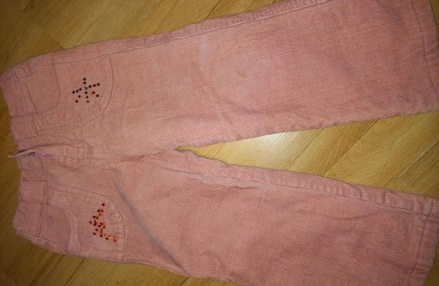 Lány bélelt rózsaszín nadrág 110