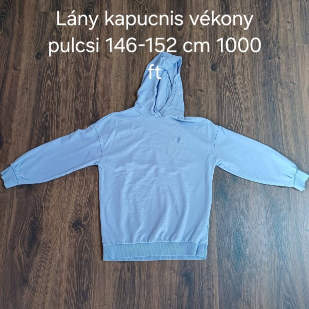 Lny kapucnis vkony pulcsi 146-152 cm