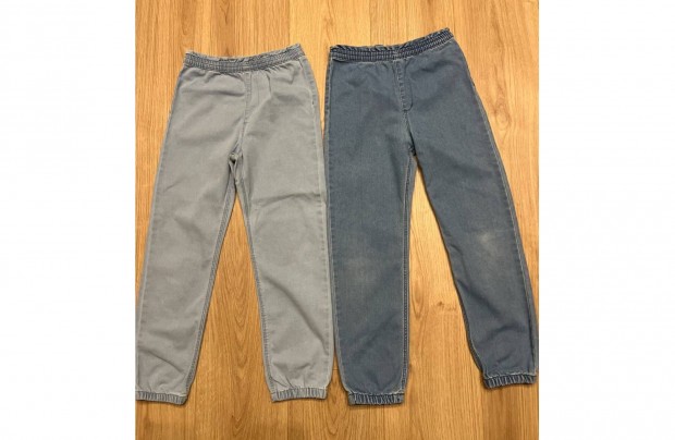 Lány nadrág kék farmer gumis H&M 134