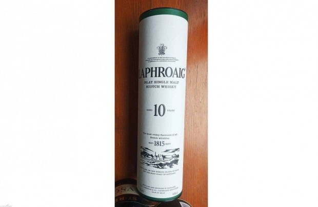 Laphroaig skt whisky dszdoboz. Debrecenben szemlyesen tvehet