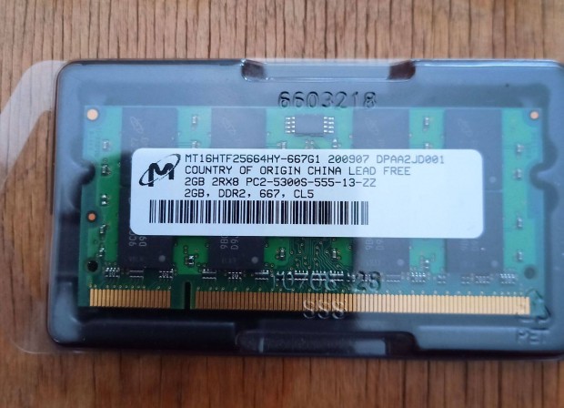 Laptop DDR2 2GB RAM elad