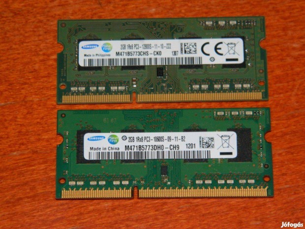 Laptop Memria RAM 2x2GB DDR3 Samsung