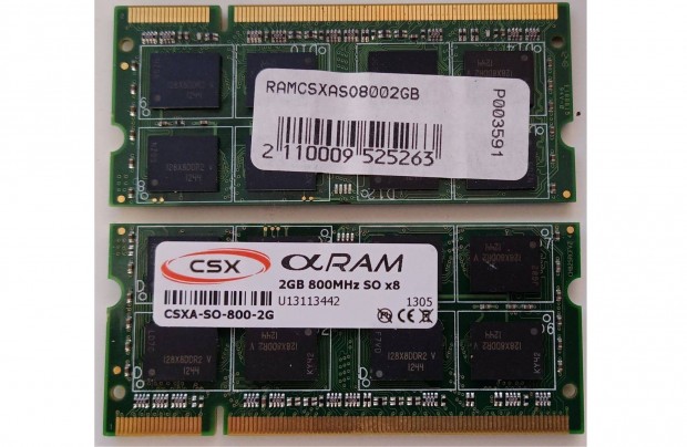Laptop RAM Csx 2GB DDR2 800MHz Csxa-SO-800-2GB