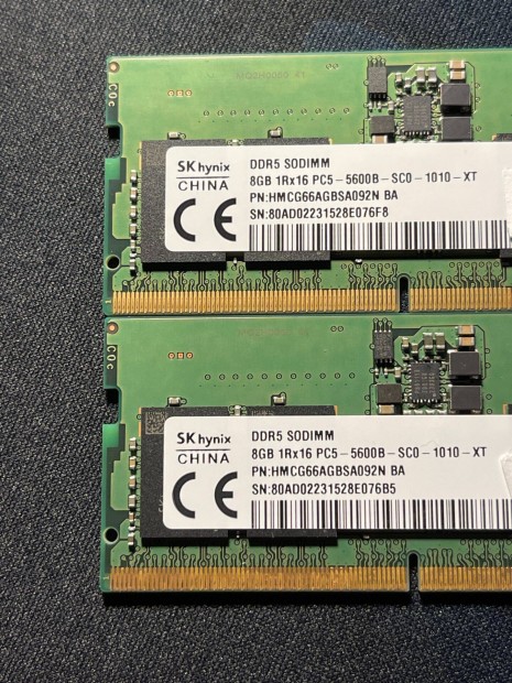 Laptop memria pr (2x8GB) Skhynix 16GB DDR5 5600MHz Sodimm