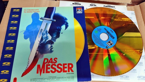 Laserdisc eladó.Das Messer(Kicsorbult tőr) Jagged Edge film