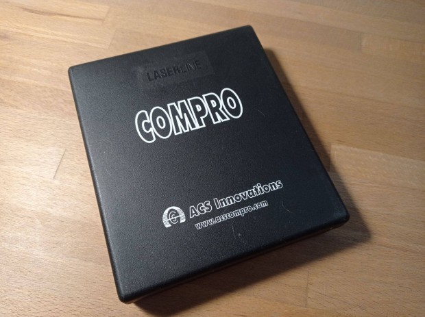 Laserline Compro CD/DVD tart 6 darabos, fekete, manyag