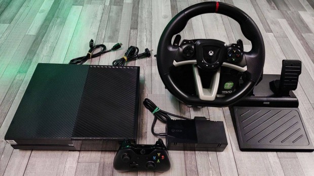 Last Minute!Magyar Menüs Xbox One Konzol 500gb HDD Kormánnyal+Ajándék