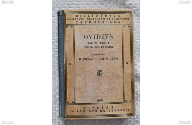 Latin nyelv antik knyv: Publius Ovidius Naso III./1